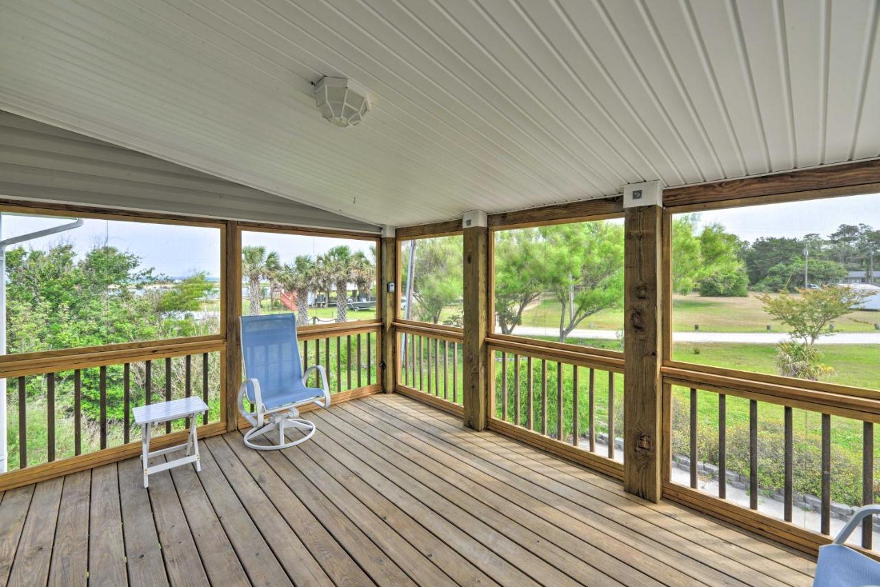 Waterfront Harkers Island Home Sunset View And Dock Екстер'єр фото